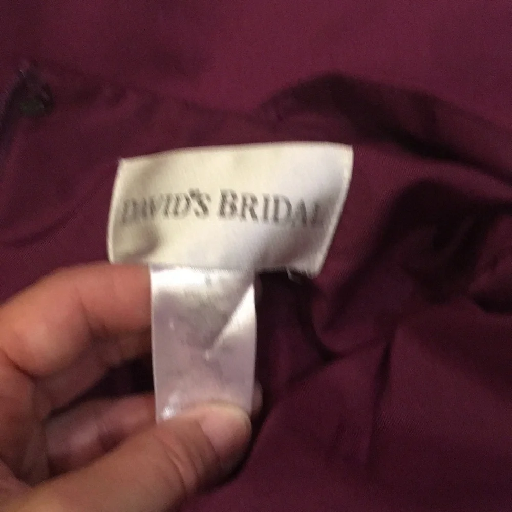 David’s Bridal Bridesmaid Dress Size 6 Not Altered Pockets Lined Soft Cotton